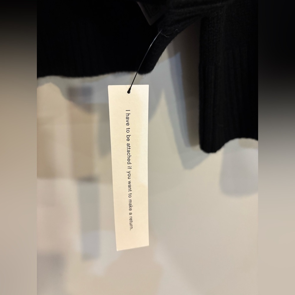 NWT Reformation Holden Regenerative Wool Cardigan Black Small - Picture 8 of 9
